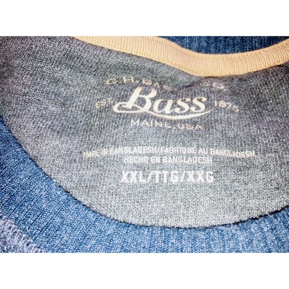 G.H.Bass & Co SweatShirt Mens XXL Dk Gray Long Sleeve Pullover Crew Neck -AA0025 - Picture 7 of 9